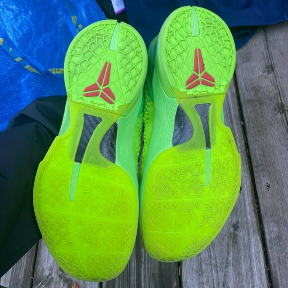 2020 Nike Kobe 6 Grinch Size 11 Green Apple Mens Shoes Bryant - Picture 9 of 16